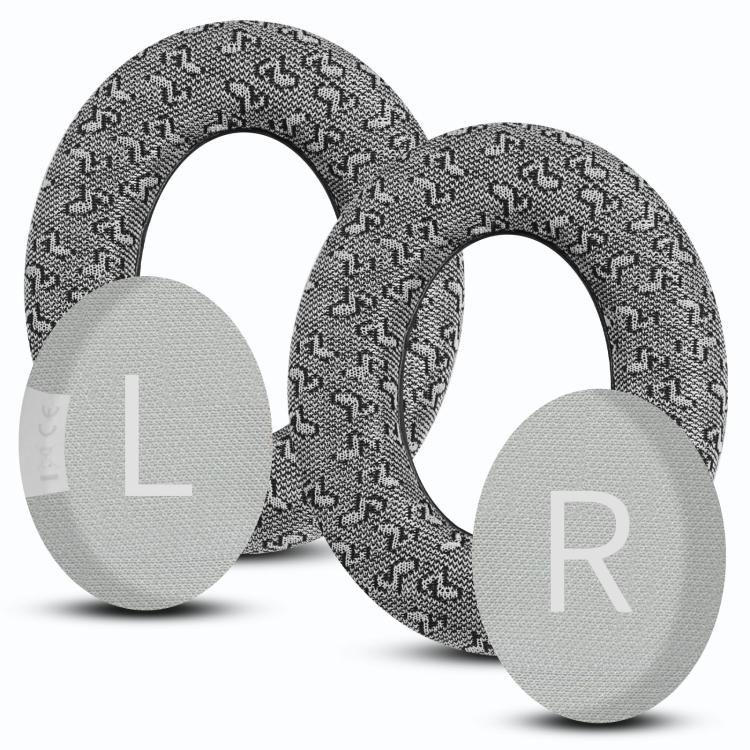 Almohadillas para Auriculares Bose NC700 Diseño Notas Musicales (Gris)
