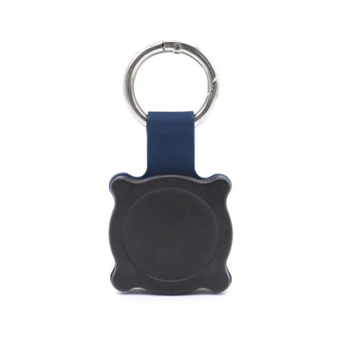 Funda Protectora para Rastreador AirTag Modelo Llavero Localizador Resistente al Agua (Negro y Azul)