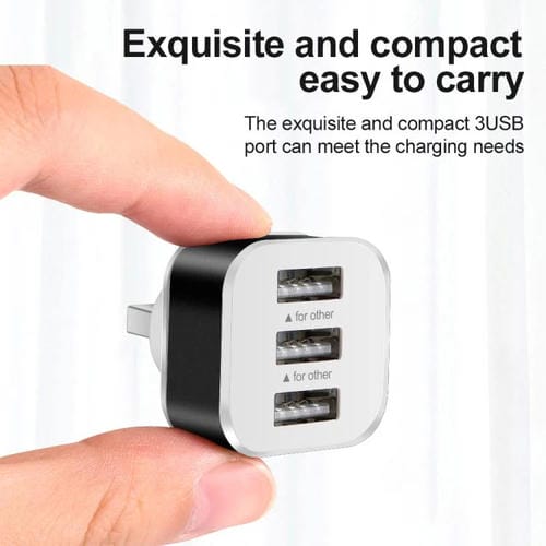Expansor de 3 Puertos USB 2.0 Hub (Negro)