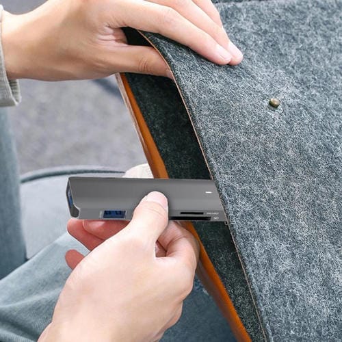 Estación de Acoplamiento Multifuncional Blueendless Type-C Expansion Dock 4 en 1 con 4 Puertos USB 3.0