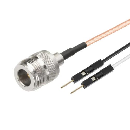 Cable Adaptador de Extensión de Prueba RF RG316 de N Hembra a Doble Dupont Macho (0,5 m)