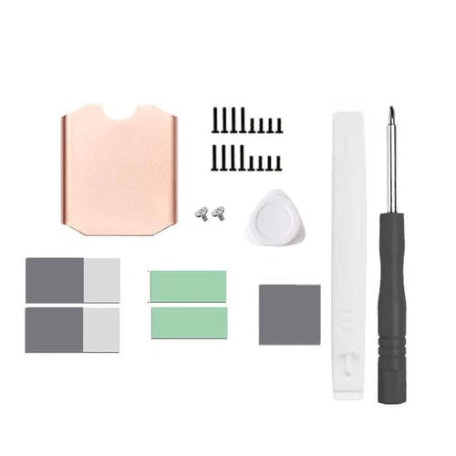 Copper Heat Sink SSD Steam Deck, Radiator Pad Nvme M.2 2230 (Set B)