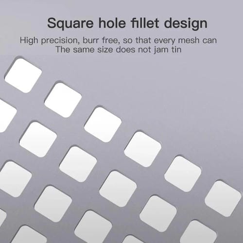Universaler Multifunktions-Maschendraht Maant Hochtemperatur Viereckige Löcher Abgerundete Ecken Schritt 0,3-0,5