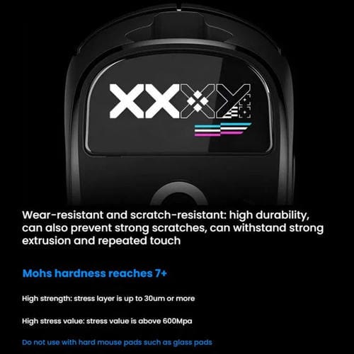 Pegatinas Antideslizantes para Pies de Ratón de Cristal Logitech GPW (Impresas en Blanco)