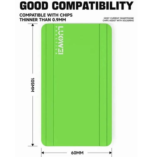 Luowei Base + Mesh Tin CPU Chip Magnetic Table Pad Silicone Cushion (Gray)