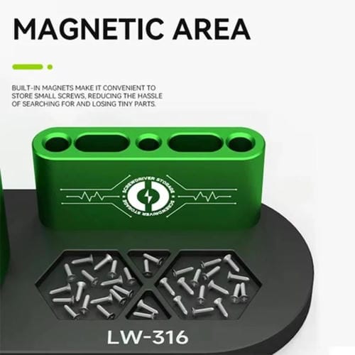 Werkzeugorganisator Luowei LW-316 Handyreparatur mit drehbarem Schraubendreherhalter