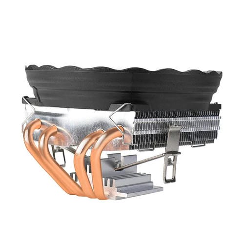 CPU Cooler Evesky 12cm RGB LED con Tubos de Cobre Duales y Ventilador Silencioso para Computadoras de Escritorio