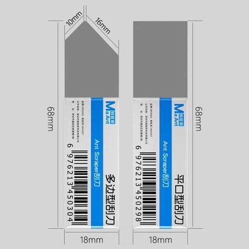 Raspador de Pasta de Soldadura Maant Obique Cuchilla Removedora de Estaño Acero Inoxidable Herramienta Quitar Estaño