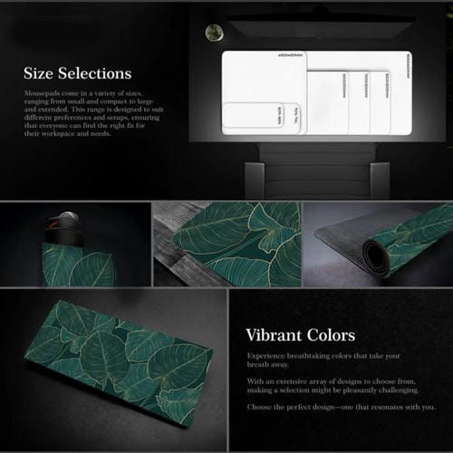 Alfombrilla de ratón con temática de flores y árboles para oficina y juegos, 300 x 800 x 2 mm (n.° 6)