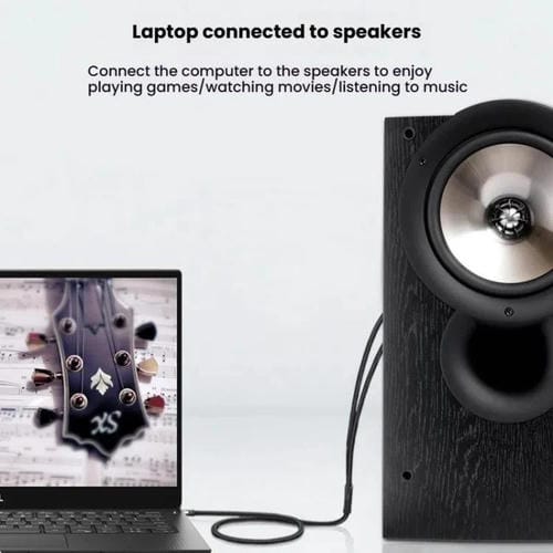 Cable de audio VEGGIEG 3,5 mm a 2 RCA para altavoces móvil y ordenador (10 m)