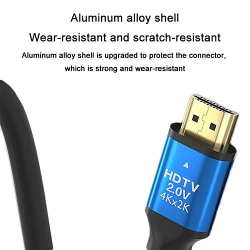 Cable HDMI VegGieg V2.0 4K60Hz conexión video para decodificador TV monitor proyección 5 m (Negro)