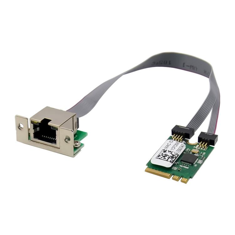 Tarjeta de red industrial SUNWEIT ST7206 M.2 A+E RTL8125BG puerto RJ45 2.5G cuatro velocidades