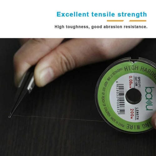 Bildschirm-Trenndraht aus Kohlenstoffstahl BAKU 0,08mm 200 m Reparatur von LCD-Bildschirmen für Smartphones und Tablets