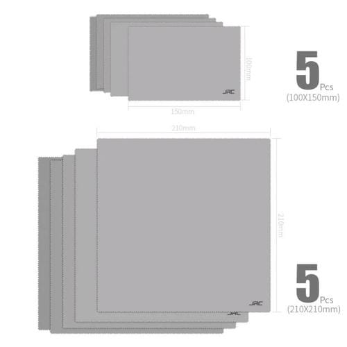 Panno di pulizia JRC (10 pezzi) schermo del laptop, fotocamera digitale, cellulare e occhiali