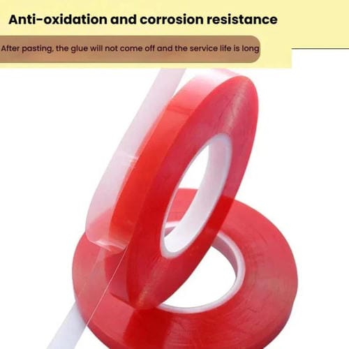 Double Sided Polyester Acrylic PET Adhesive Tape 0.2mm Thickness 5 Rolls 10 m x Rolls Width 10mm