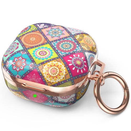 Funda protectora de TPU AhaStyle DD-WG01 para auriculares Samsung Galaxy Buds Pro / Live / 2 / 2 Pro / FE, estilo bohemio