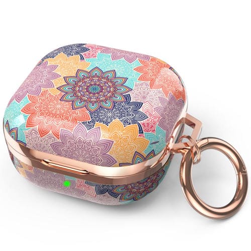 Funda protectora de TPU AhaStyle DD-WG01 para auriculares Samsung Galaxy Buds Pro / Live / 2 / 2 Pro / FE, estilo: Mandala