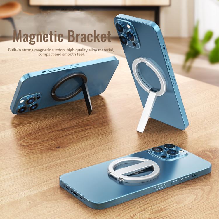 Soporte plegable portátil para teléfono con ventosa magnética AhaStyle WG74 MagSafe (negro)