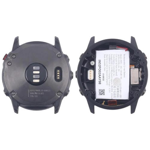 Rückseitiges Gehäuseabdeckung Garmin Fenix 6x (Schwarz)