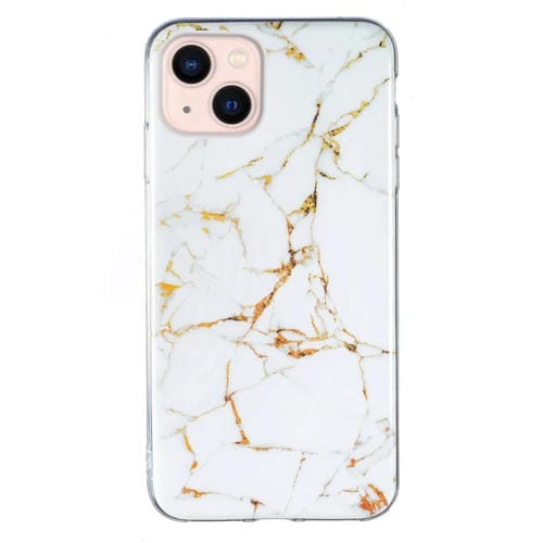 Estuche para Teléfono Imd Marble TPU para iPhone 15 (Blanco) - MOVILSTORE
