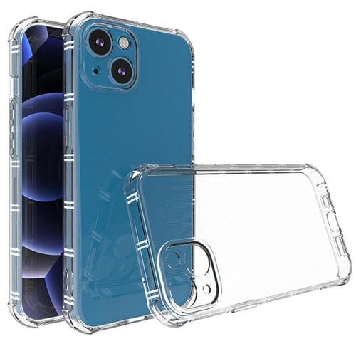 Para iPhone 15 Funda para Teléfono de TPU Anticaída de Doble Hueso con Lado Recto (Transparente) - MOVILSTORE