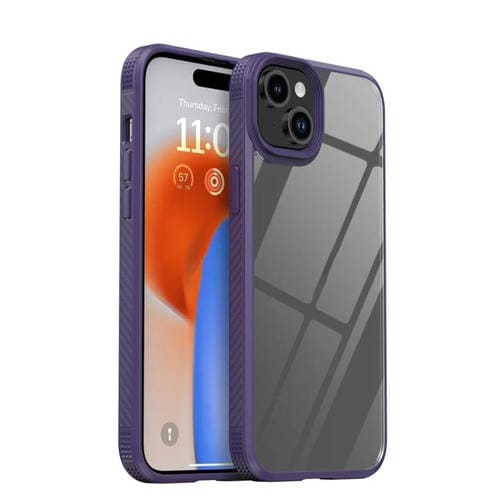 Para iPhone 15 Ipaky Mg Series Funda Transparente para TelĂ©fono PC + TPU (PĂșrpura) - MOVILSTORE