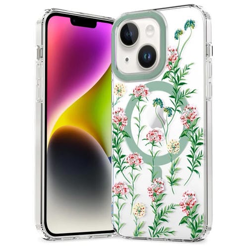 Para iPhone 15 Magsafe Funda Magnética para Teléfono de TPU (Vine Rose) - MOVILSTORE