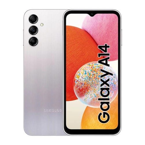 Samsung Galaxy A14 4G 4GB/64GB Plata (Silver) Dual SIM A145R - MOVILSTORE