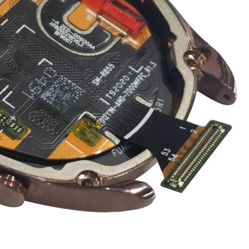 Écran LCD numériseur avec cadre Samsung Galaxy Watch 3 SM-R850/R855 (Or)