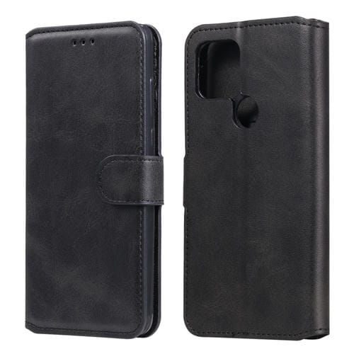 Para Google Pixel 5 Classic Calf Texture PU + TPU Funda de cuero con tapa horizontal, con soporte, ranuras para tarjetas y billetera (negro)