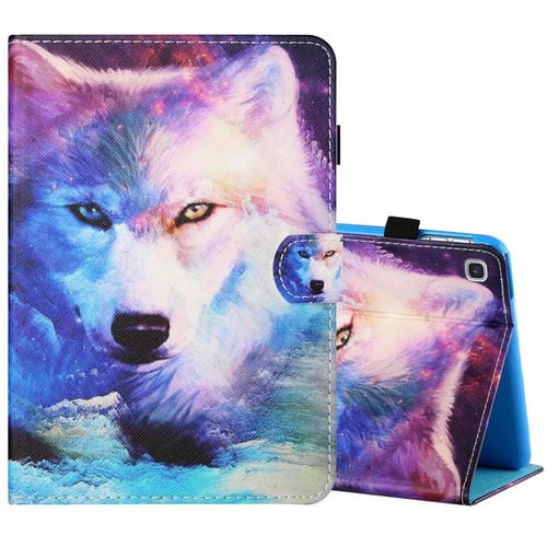 Estuche para Tablet Samsung Galaxy Tab A 8.0 (2019) T290/T295 Cuero Plano Horizontal con Funda Bolígrafo (Wolf)