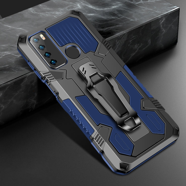 Para Infinix Note7 Lite / Hot 9 Machine Armor Warrior Shockproom PC + TPU Funda protectora (azul real)