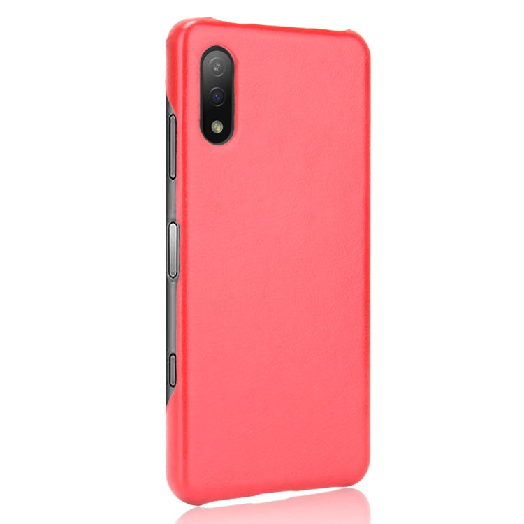 Para Sony Xperia Ace II a prueba de golpes Litchi Texture PC + Case (Rojo)