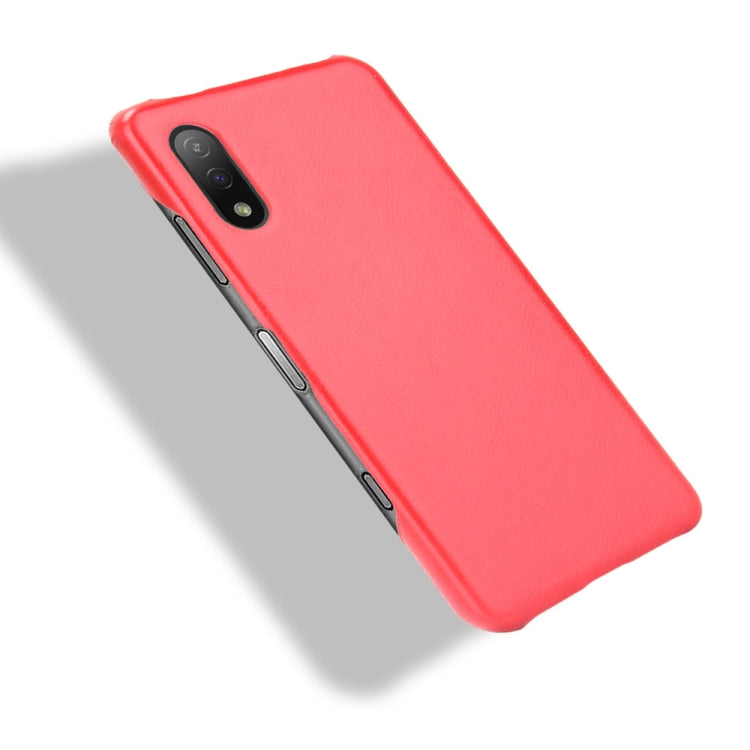 Para Sony Xperia Ace II a prueba de golpes Litchi Texture PC + Case (Rojo)