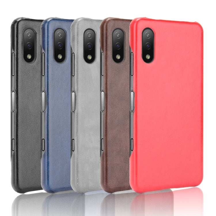Para Sony Xperia Ace II a prueba de golpes Litchi Texture PC + Case (Rojo)