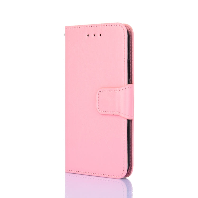 Para Huawei Nova 8 Pro 5G Crystal Texture Horizontal Flip Funda de cuero con soporte y ranuras para tarjetas y billetera (rosa)