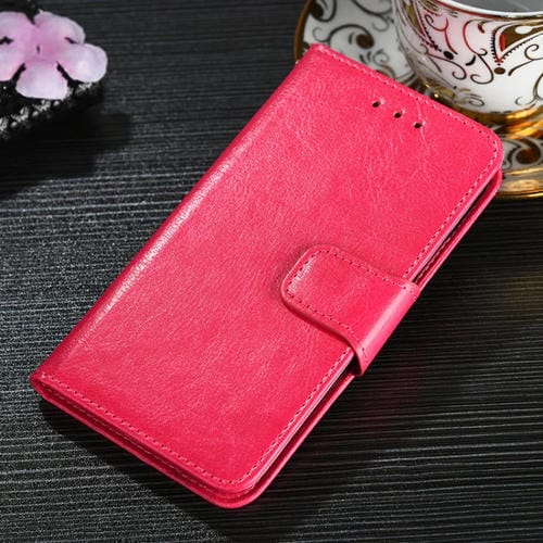 Para Huawei NOVA 8 Pro 5G Crystal Texture Horizontal Flip Funda de cuero con soporte y ranuras para tarjetas (Rose Rojo)