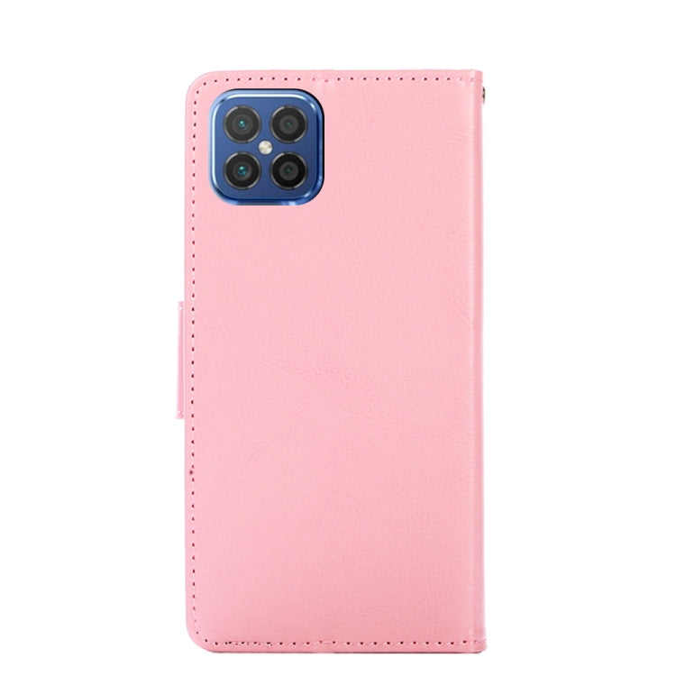Para Huawei Nova 8 SE Crystal Texture Funda de cuero de flip horizontal con soporte y ranuras para tarjetas y billetera (rosa)