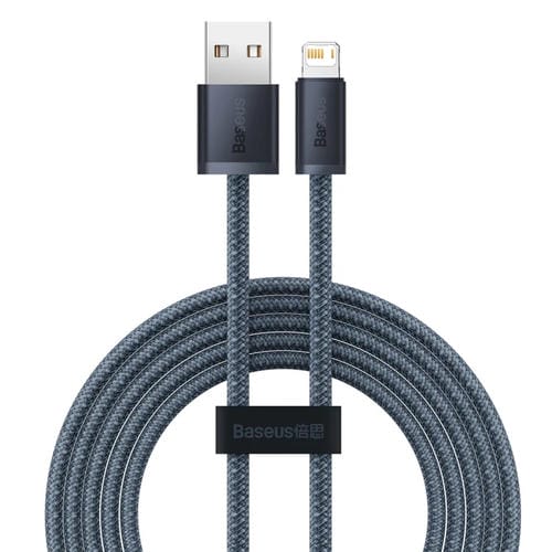 Cable de Datos Baseus Cald000516 Serie Dinámica 2.4A USB A 8 Pin Carga Rápida 2M (Azul Oscuro)