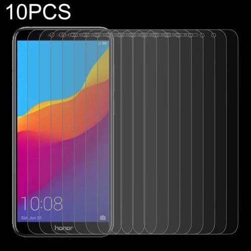10 PCS 0.26mm 9h 2.5D Película de vidrio templado para Honor 7A Pro