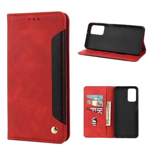 Para Xiaomi Redmi Note 11 PRO Siente la piel SPLICIDO Funda telefónica de cuero (rojo)
