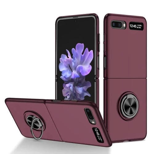 Funda Telefónica Samsung Galaxy Z Flip 5G Armor Ring Holder (Rojo del Vino)