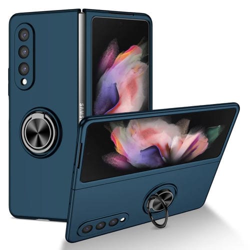 Funda Telefónica Samsung Galaxy Z Fold3 5G Armor Ring Holder (Azul Oscuro)