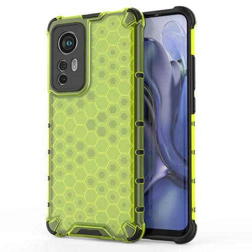 Para Xiaomi 12 5G Amplia Honeycomb PC + TPU Case de teléfono (verde)