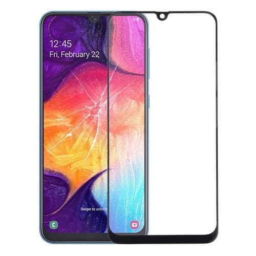 Schermo Frontale in Vetro Samsung Galaxy A30/A50 con Adesivo OCA Trasparente