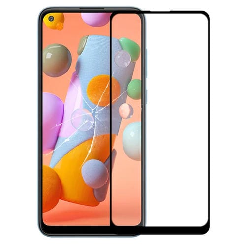 Ecrã Frontal Lente Vidro Exterior Samsung Galaxy A11 com Adesivo OCA Transparente