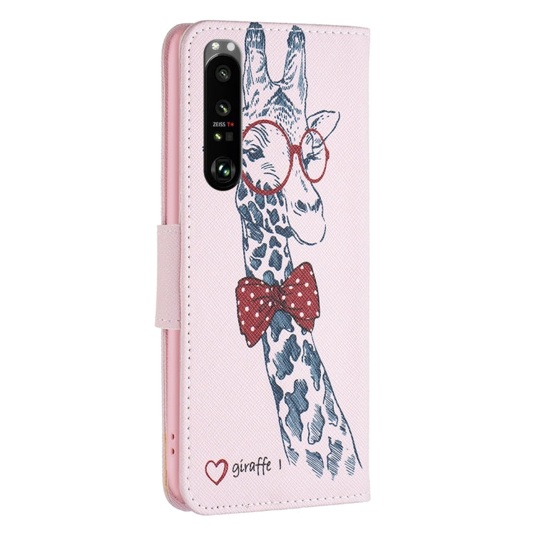 Para Sony Xperia 1 III Drawing Pattern Telephone Case (ciervo)