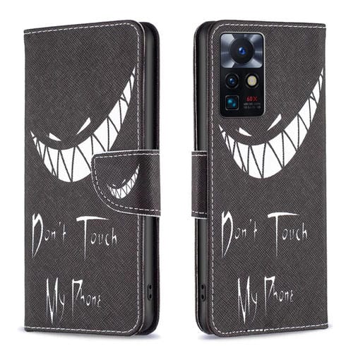 Para Infinix Zero X Neo Drawing Pattern Fase de cuero (Smirk)