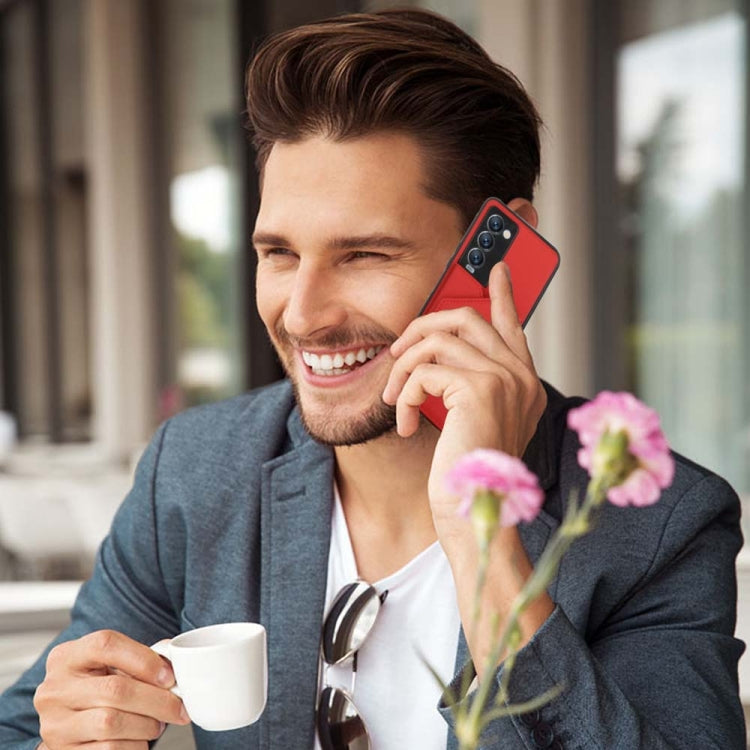 Para Tecno Camon 18 Premier Skin Feel PU + TPU + PC Case de teléfono (rojo)