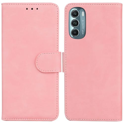 Funda Flip Leather para Motorola Moto G Stylus 5G (2022) Skin Feel Color (Rosa)